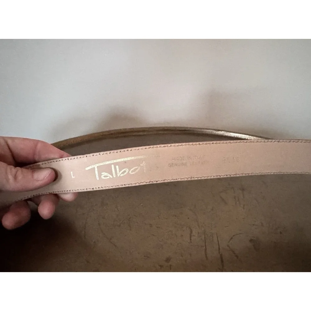 Talbots Genuine Leather Belt Statement Classic 37